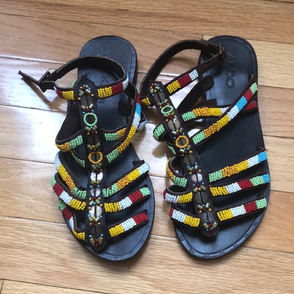 Aldo beaded gladiator sandals - Picture 1 of 4